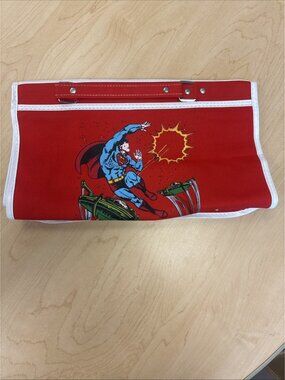 1978 DC Comics Superman Handbag Bookbag Carrying Case W/Handle